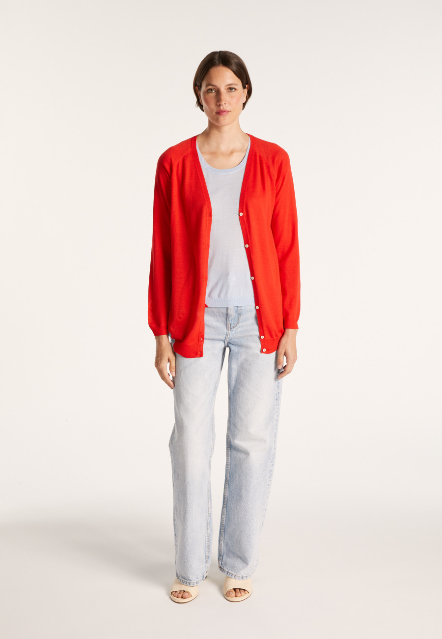 Two-tone wool cardigan - Jasmyn