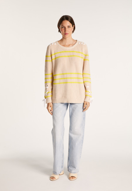 Cotton jumper with cord - JERÔME
