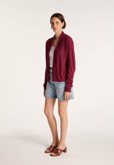 Short jacket with shawl collar - Maddy