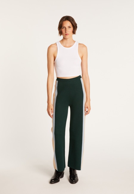 Sporty trousers in cashmere cotton - Palmyre