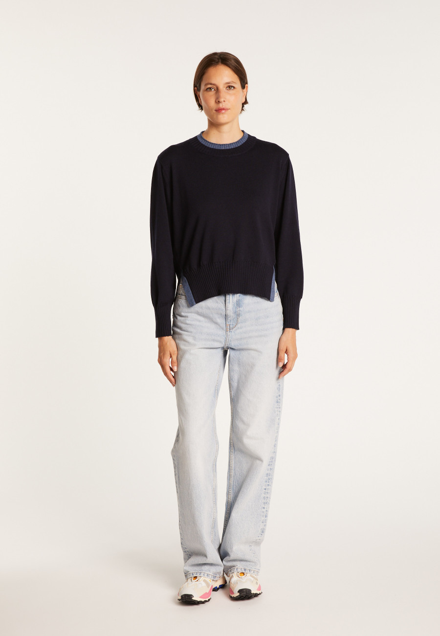 Two-tone wool sweater Gimmie