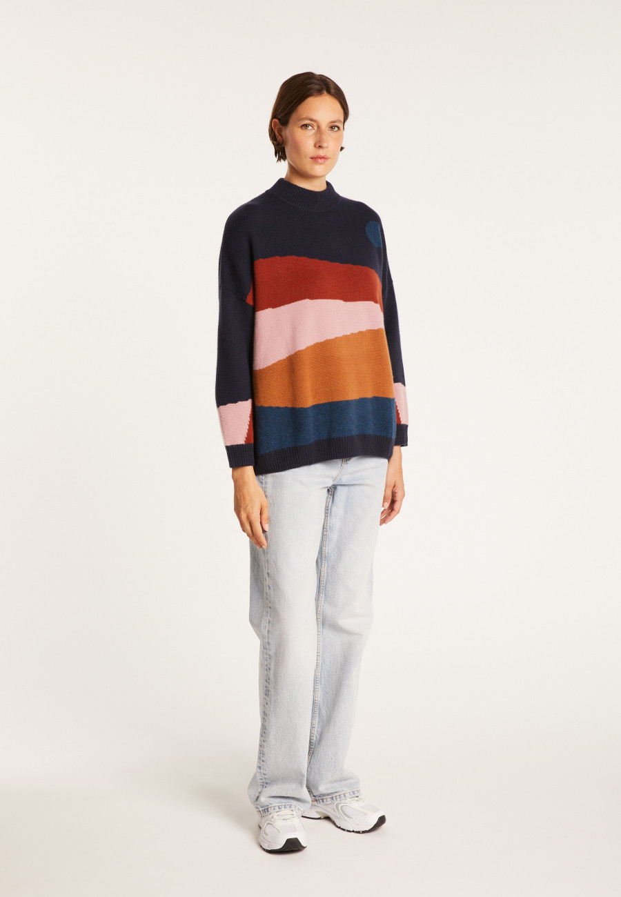 Pull multicolore Saturne