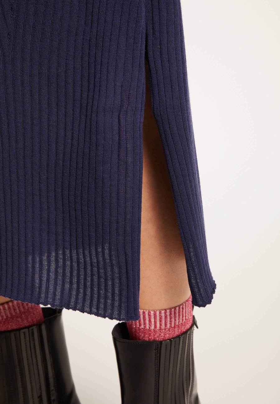 Pencil skirt in ribbed wool - Etreinte 