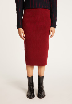 100% cashmere straight skirt.GRENADE