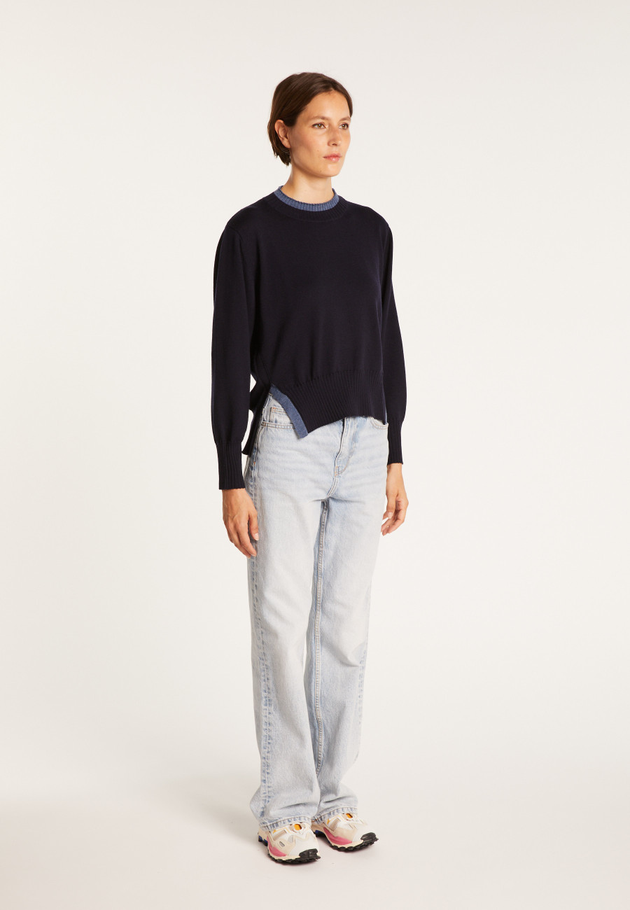 Two-tone wool sweater Gimmie