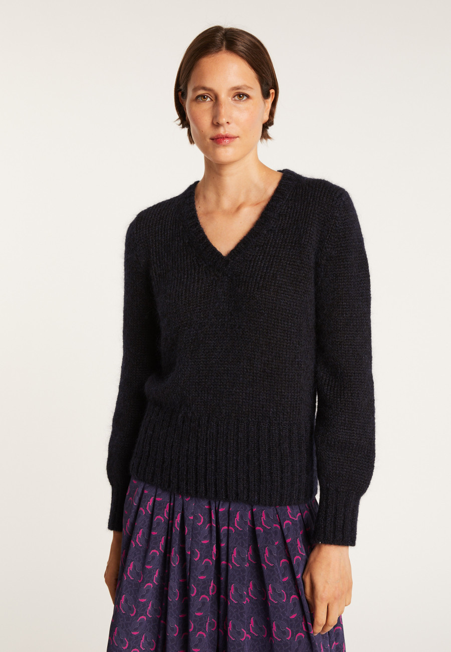 V-neck mohair sweater - Gracy