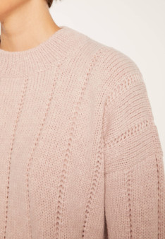 Round-neck wool and nylon sweater - Gustave