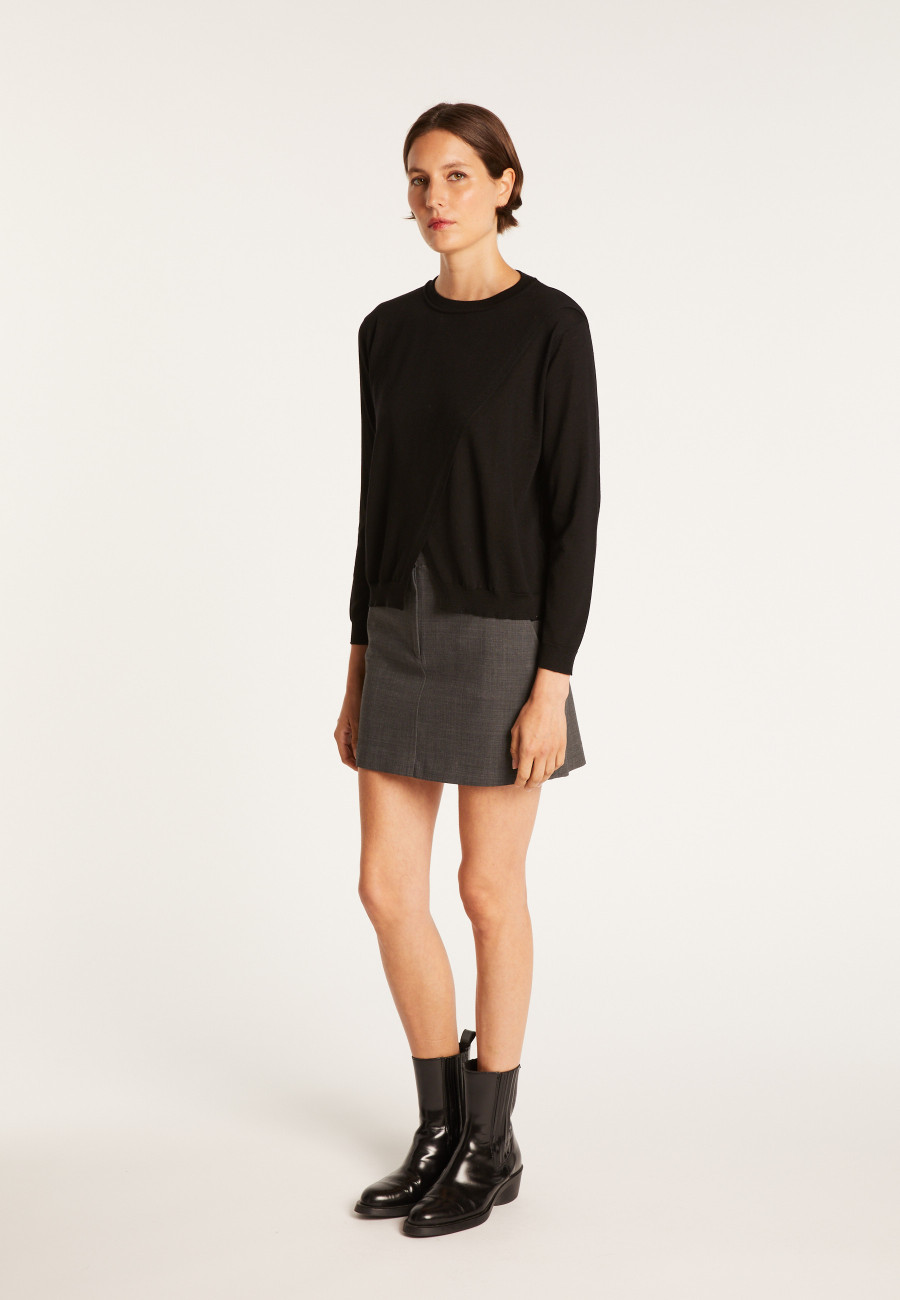 Double-breasted wool sweater Fredi