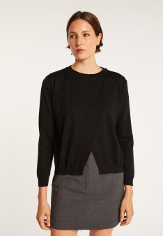 Double-breasted wool sweater Fredi