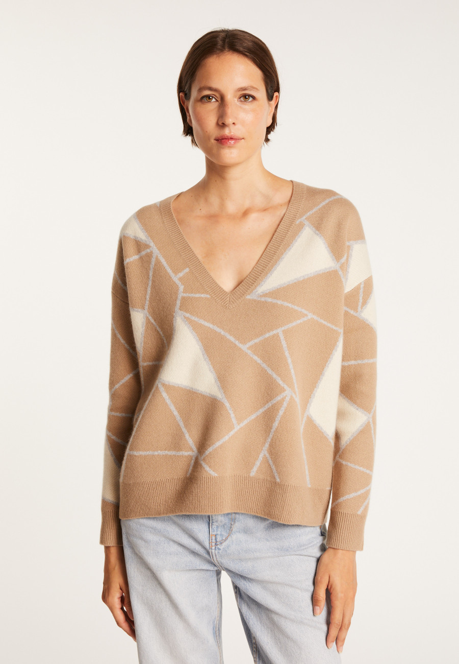 Jumper with geometric patterns - Felix