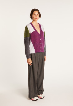 V-neck mohair cardigan - Flora