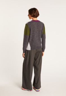 V-neck mohair cardigan - Flora