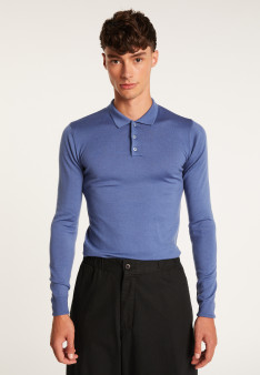 Man poloshirt 100% wool Evan