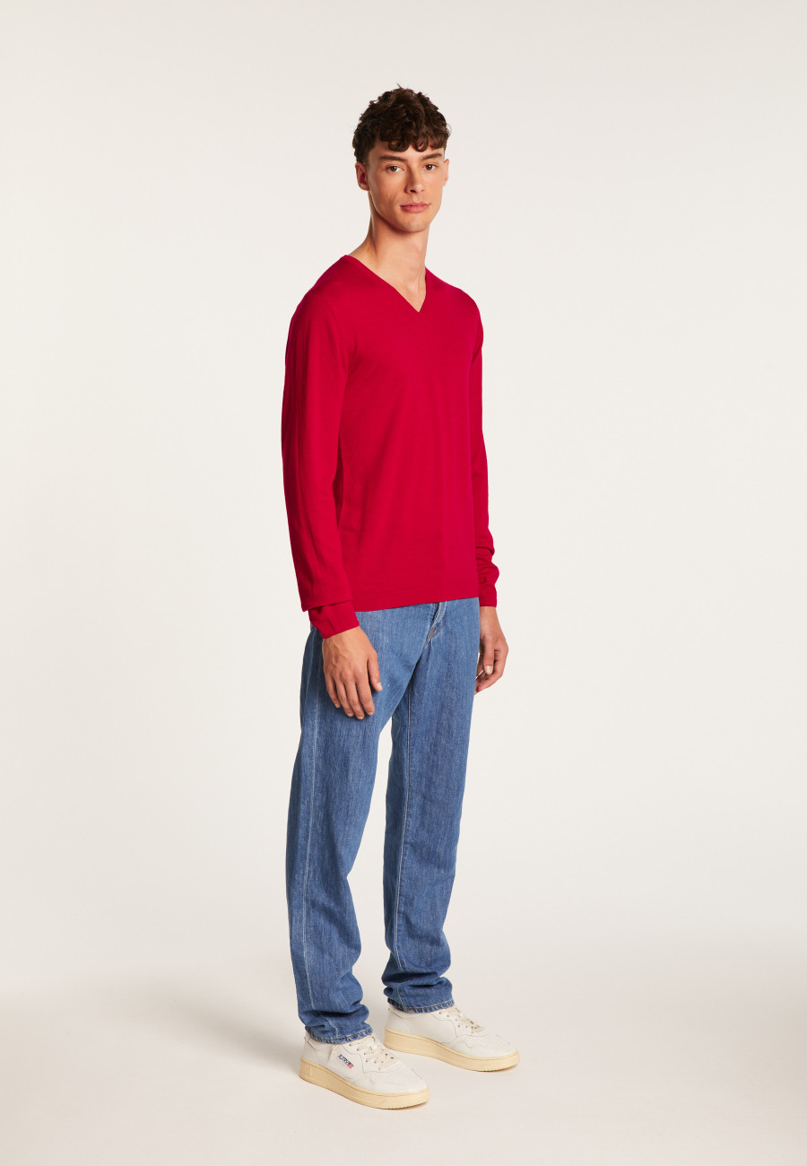 Merino Wool V-neck sweater Enricke