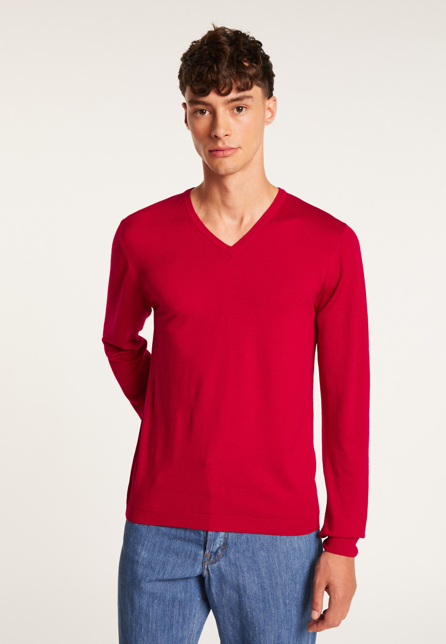 Merino Wool V-neck sweater Enricke