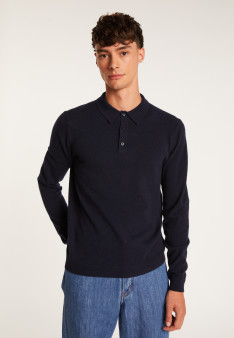 Pull col polo en cachemire - Billy