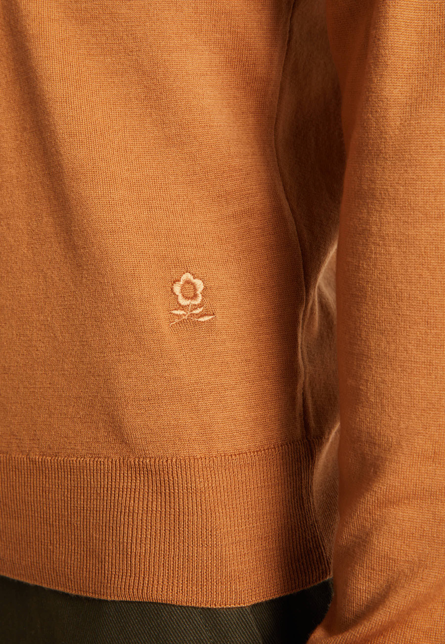 Merino wool turtleneck sweater with logo - Enzo
