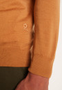 Zipped cardigan with logo in merino wool - Estian