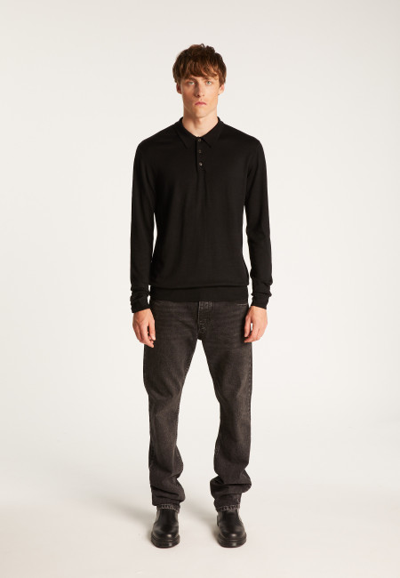 Merino Wool Polo Neck Sweater - Eni