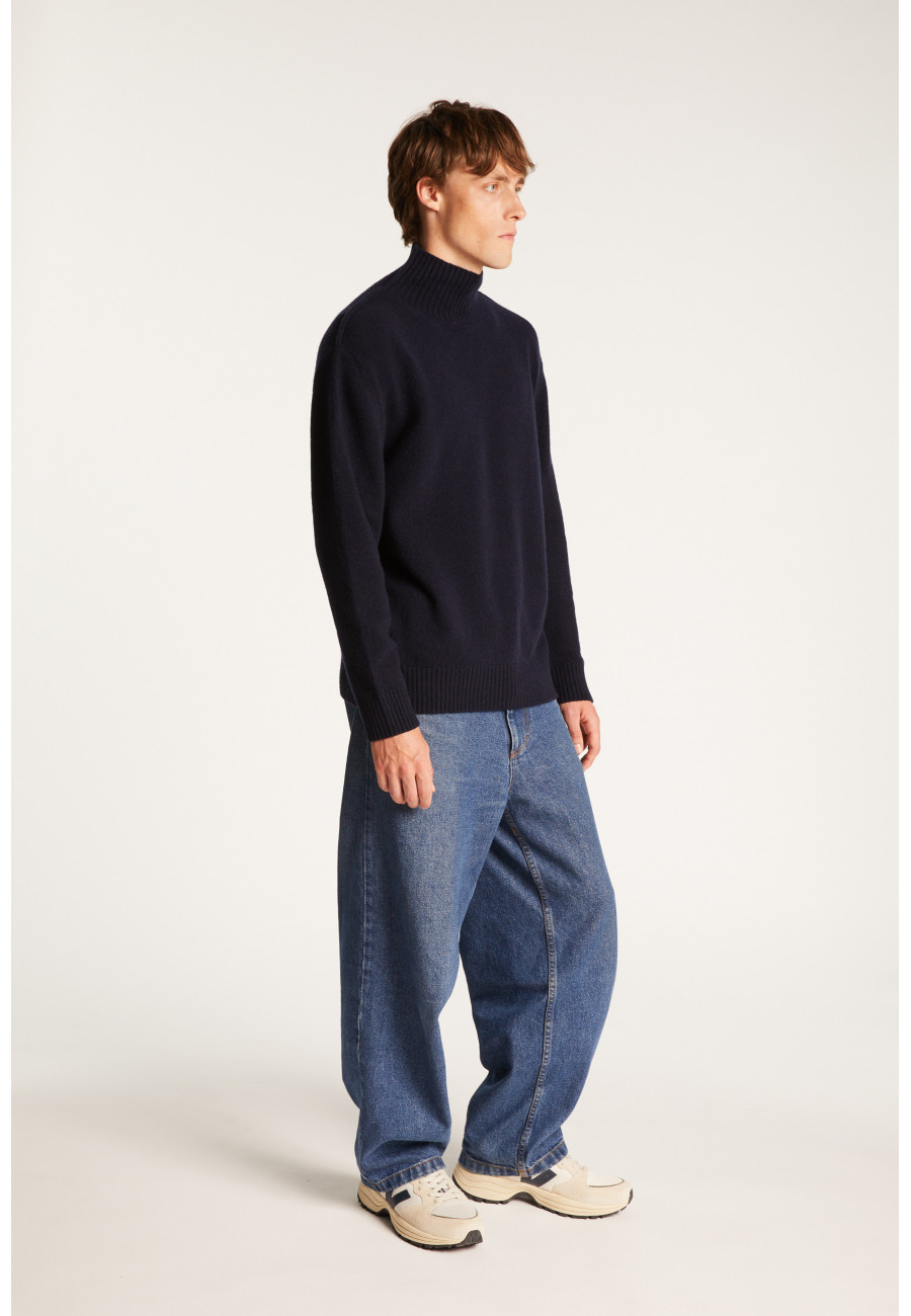 Cashmere Blend High Neck Sweater - Tiago