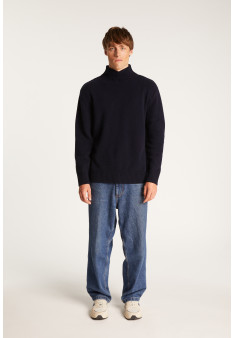 Cashmere Blend High Neck Sweater - Tiago