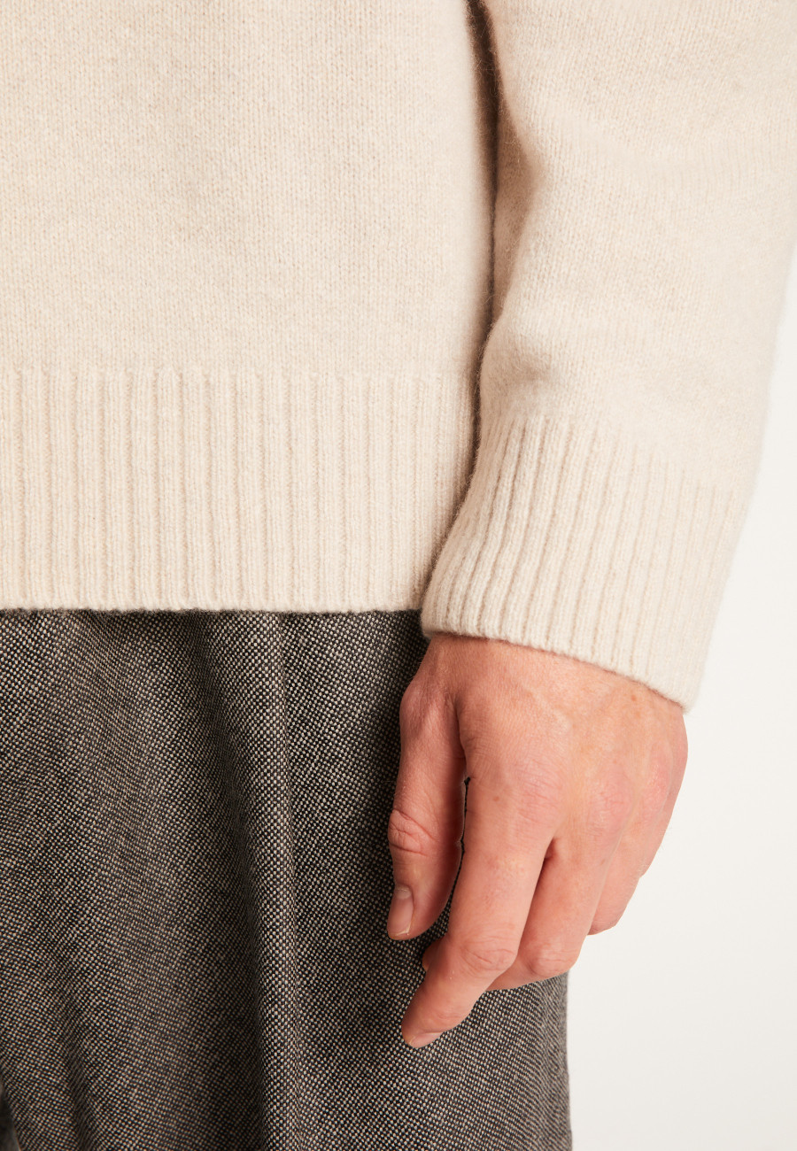 Cashmere Blend High Neck Sweater - Tiago