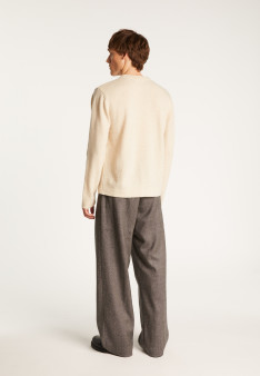 Wool and cashmere crewneck sweater - Tylan