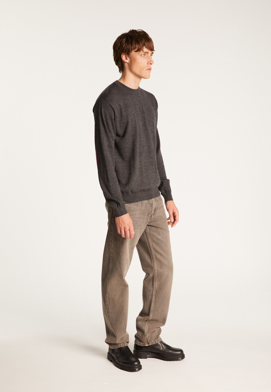 Merino wool crewneck sweater - Thierry