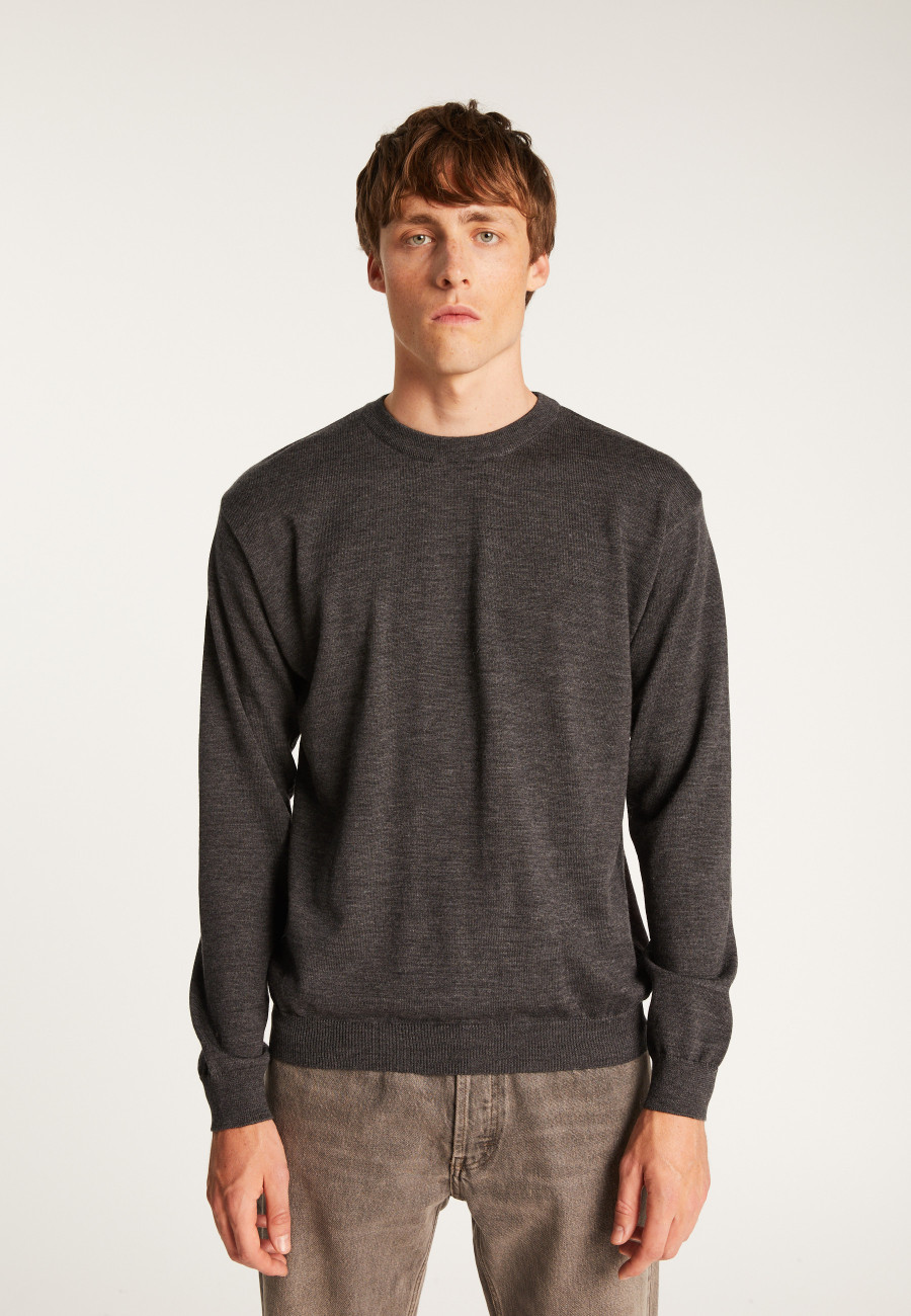 Merino wool crewneck sweater - Thierry