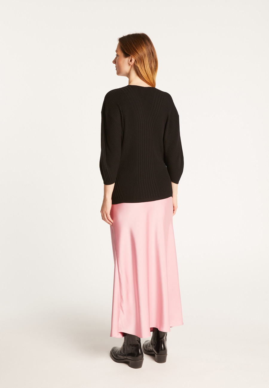 Balloon sleeve sweater in wool blend - Rooney