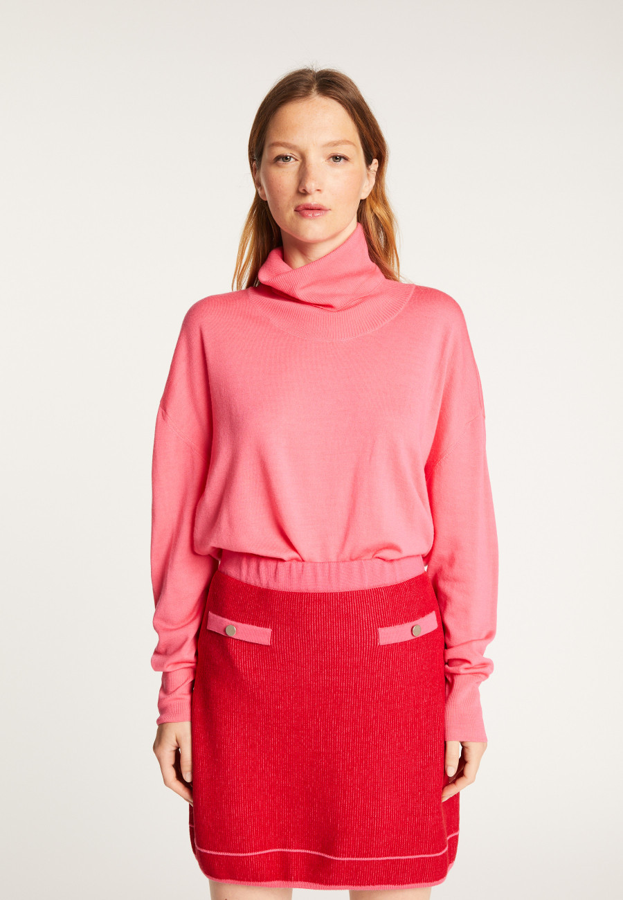 Turtleneck sweater in merino wool - Alisa