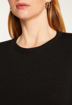 Round neck merino wool sweater - Asena