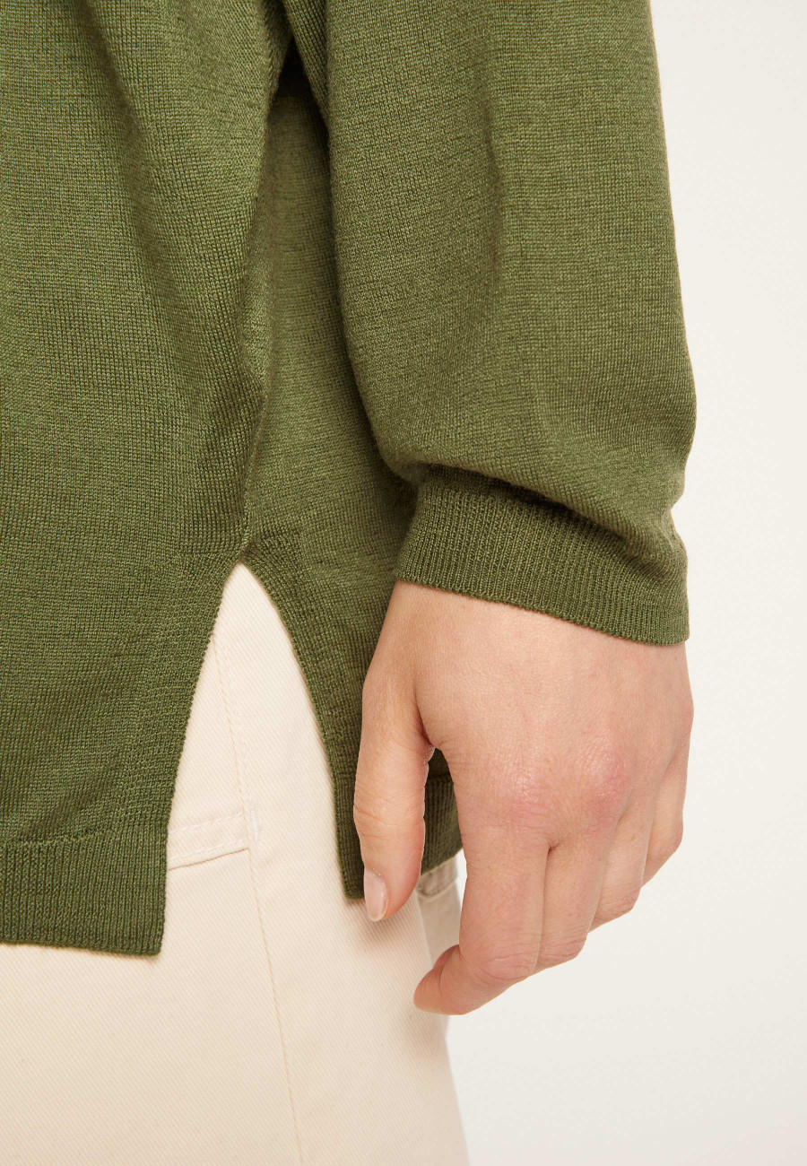 Loose-fit fine merino wool sweater - Azel