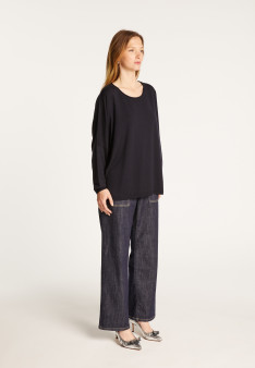 Loose-fit fine merino wool sweater - Azel