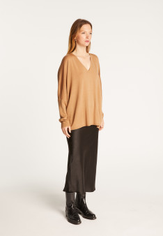 Batwing sleeve wool sweater - Boxe