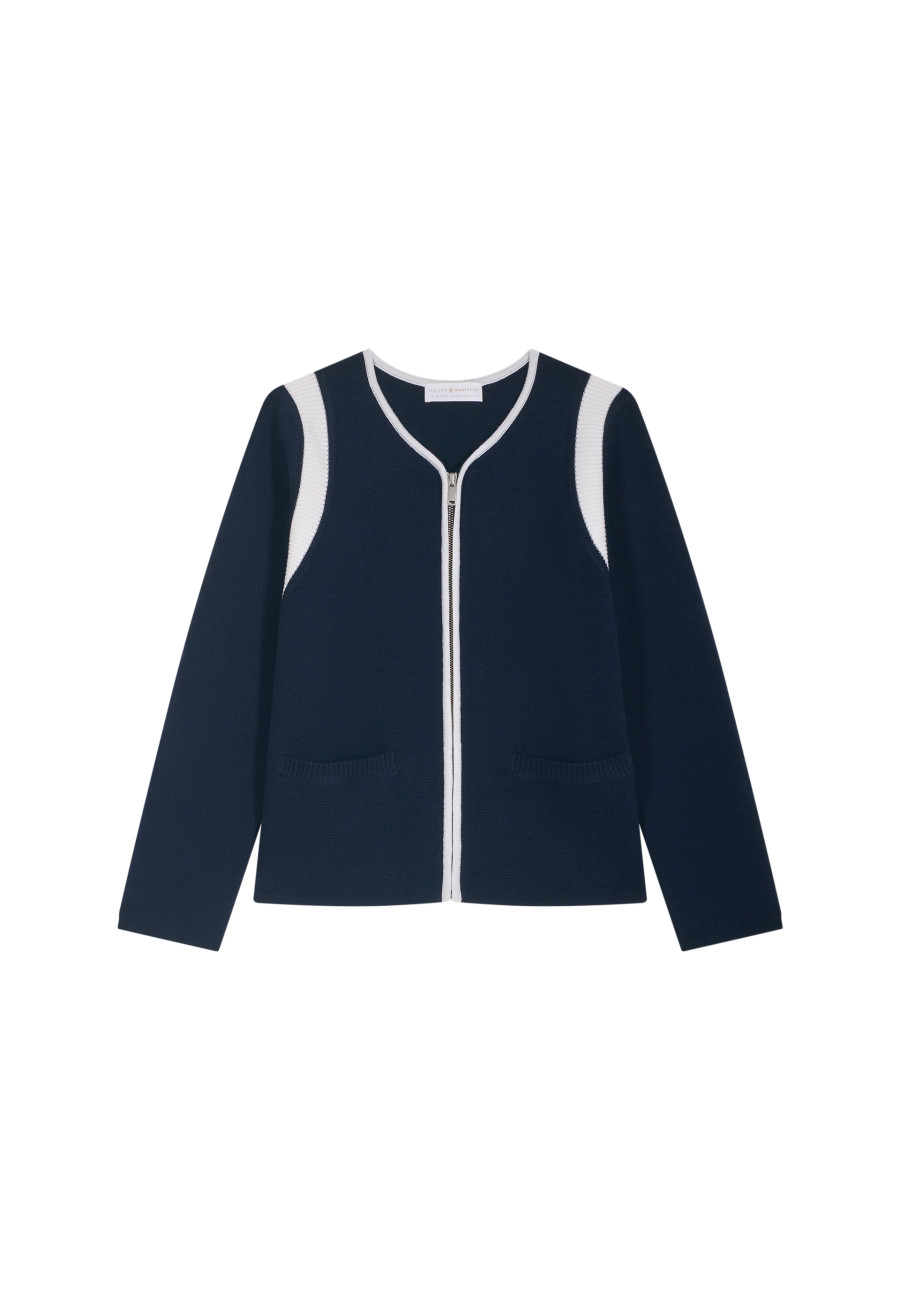 Zipped jacket in merino wool - Reine