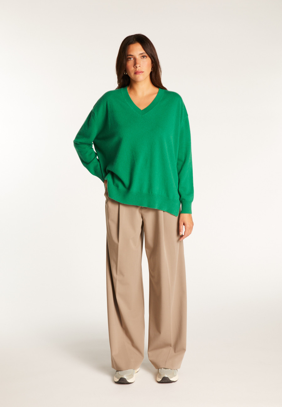 Cashmere slit sweater - Alienor