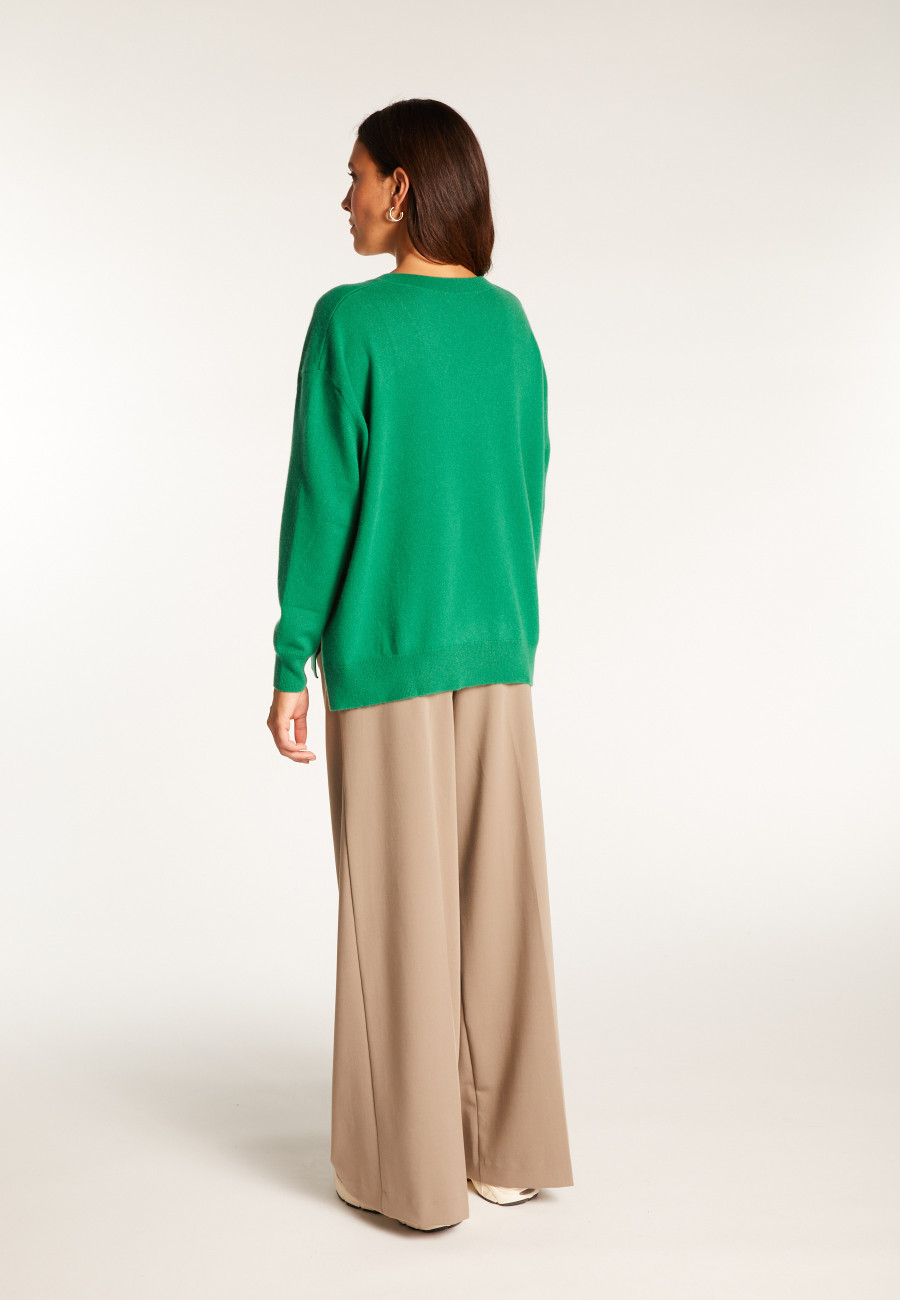 Cashmere slit sweater - Alienor