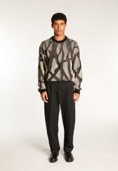 Wool and cashmere crewneck sweater - Tanguy