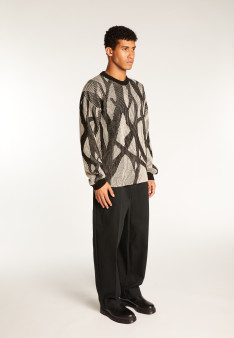 Wool and cashmere crewneck sweater - Tanguy