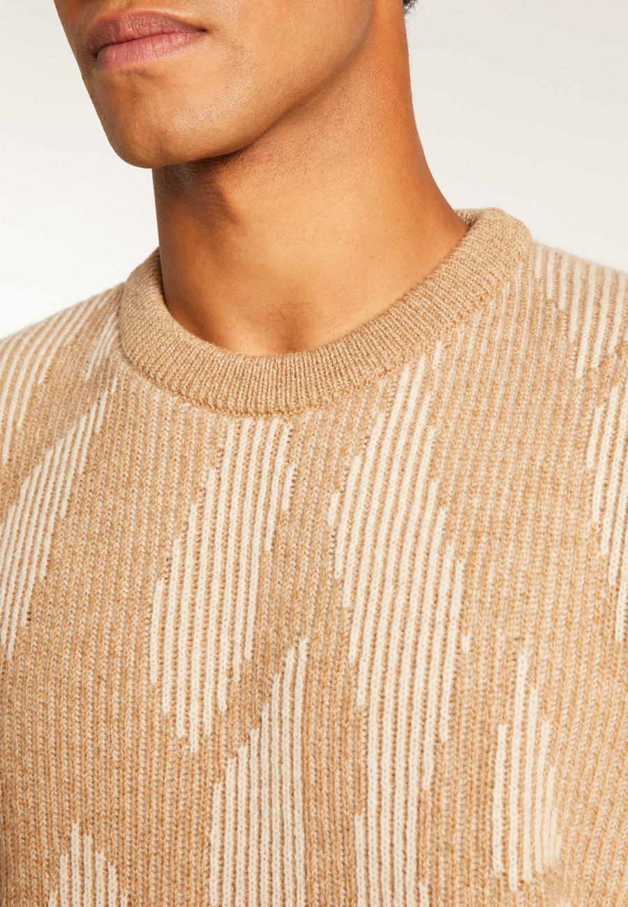 Wool and cashmere crewneck sweater - Tanguy