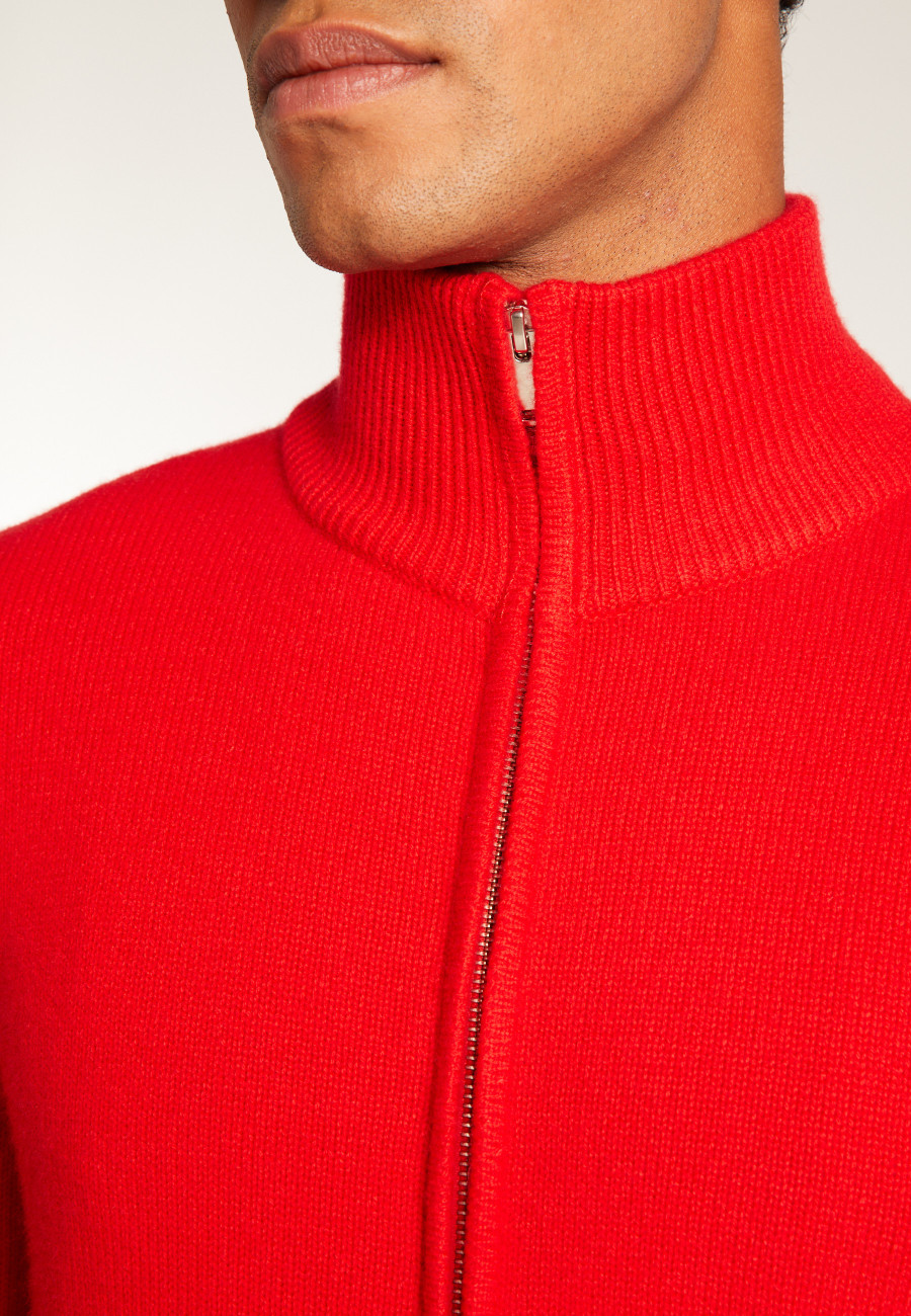 6-ply cashmere zipped vest - Elysée duo