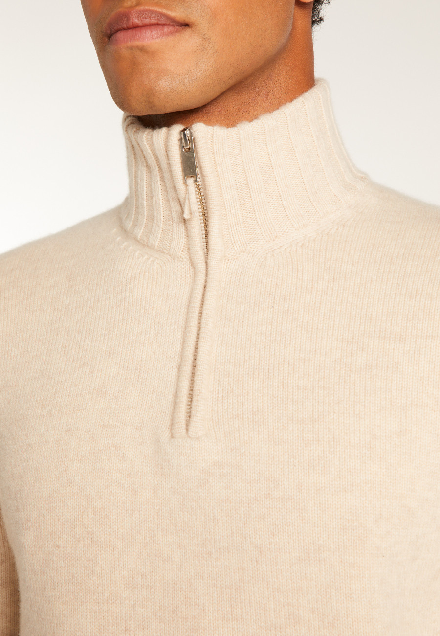 6-ply cashmere trucker sweater - Emiliano duo
