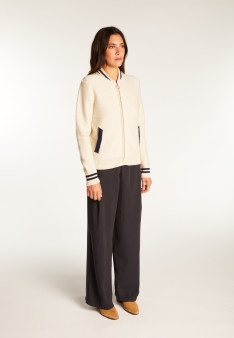 Zipped wool and cashmere jacket - Rabia