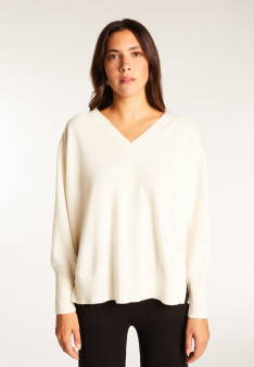 V-neck sweater in merino wool - Robine