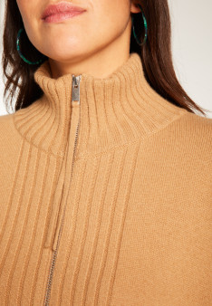 Zipped cashmere vest - Agnes