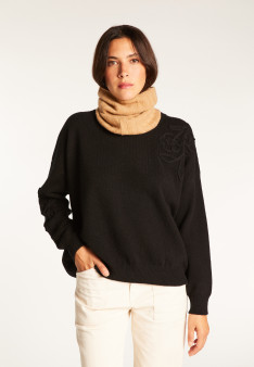 Unisex neck warmer in cashmere - Lisa