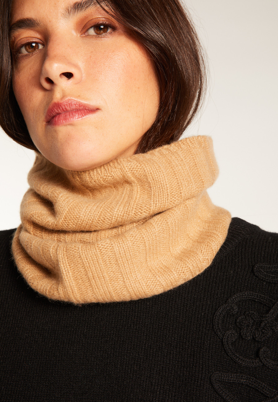 Unisex neck warmer in cashmere - Lisa