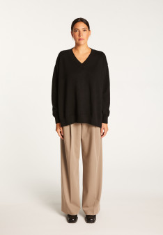 Cashmere slit sweater - Alienor