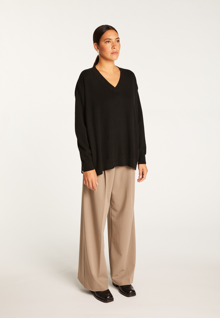 Cashmere slit sweater - Alienor